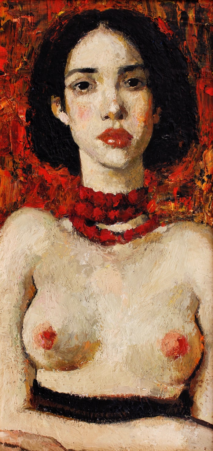 Victor Teslaru, Ayua, 2024, oil on canvas.