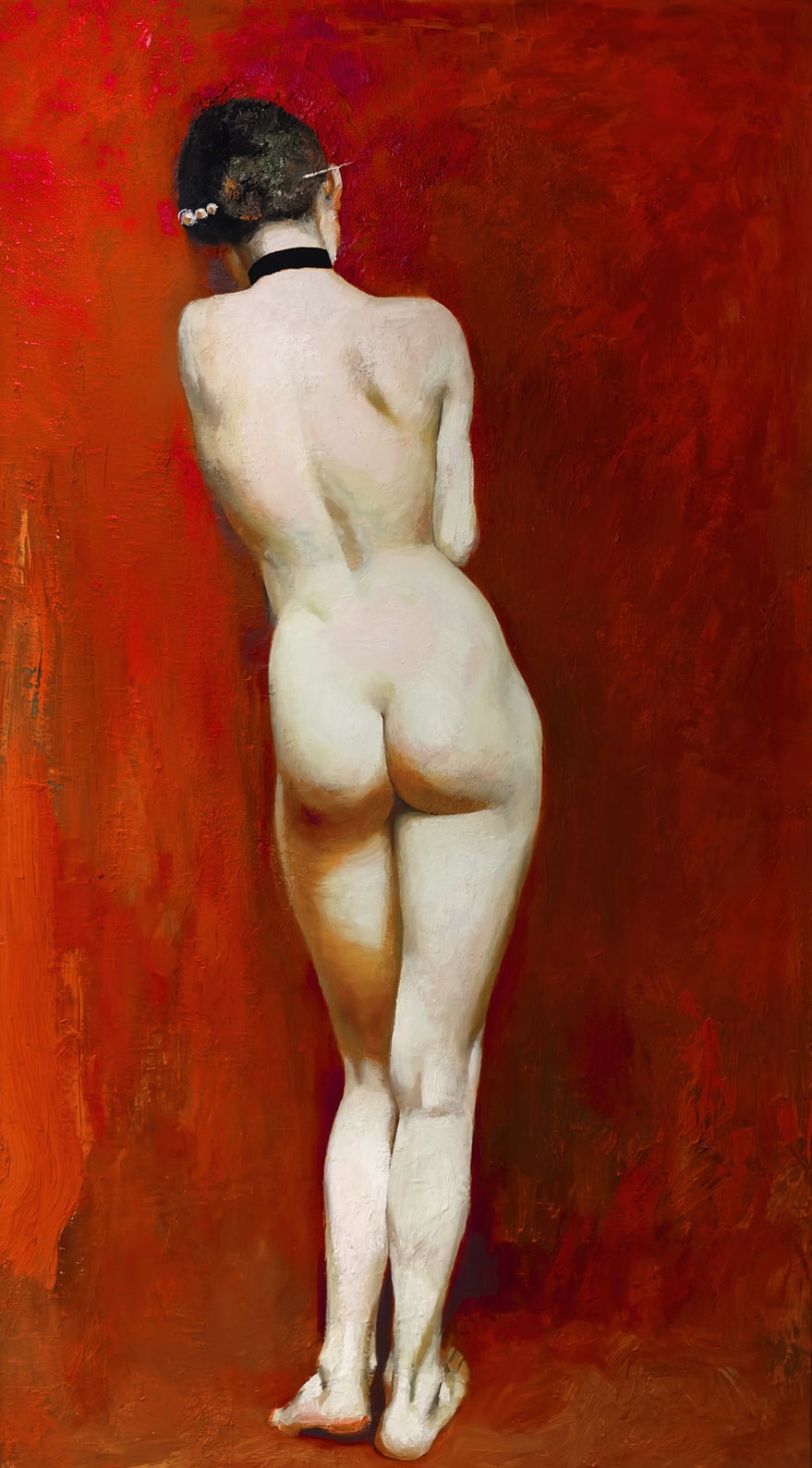 Victor Teslaru, INTIMACY, 2023, oil on canvas.