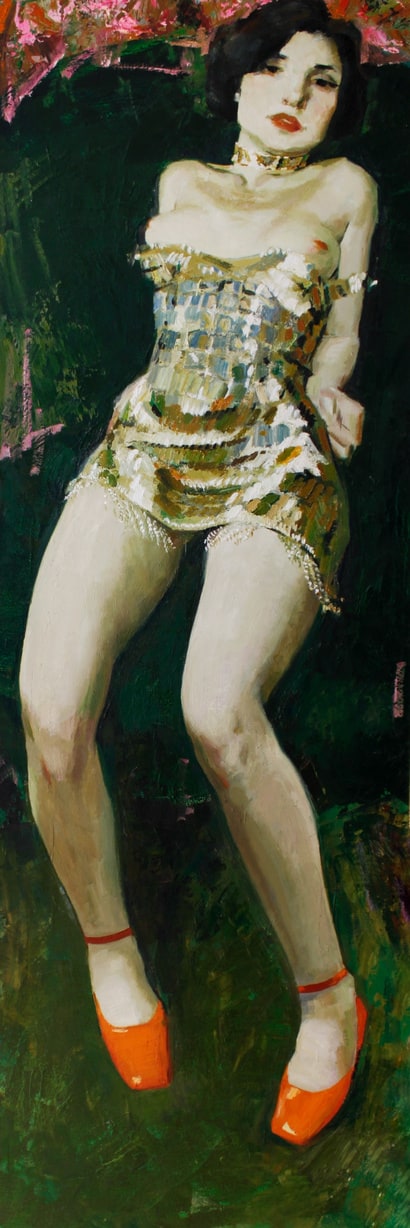Victor Teslaru, Montparnase, 2022, oil on canvas.