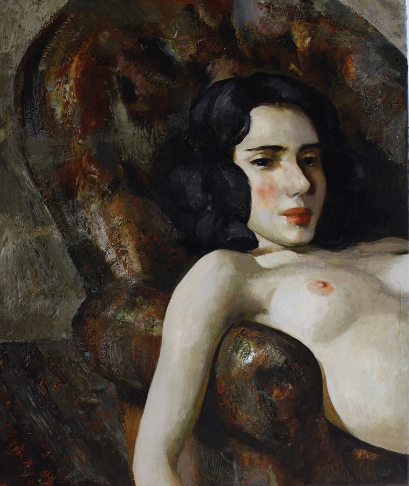 Victor Teslaru, Night, 2026, oil on canvas.
