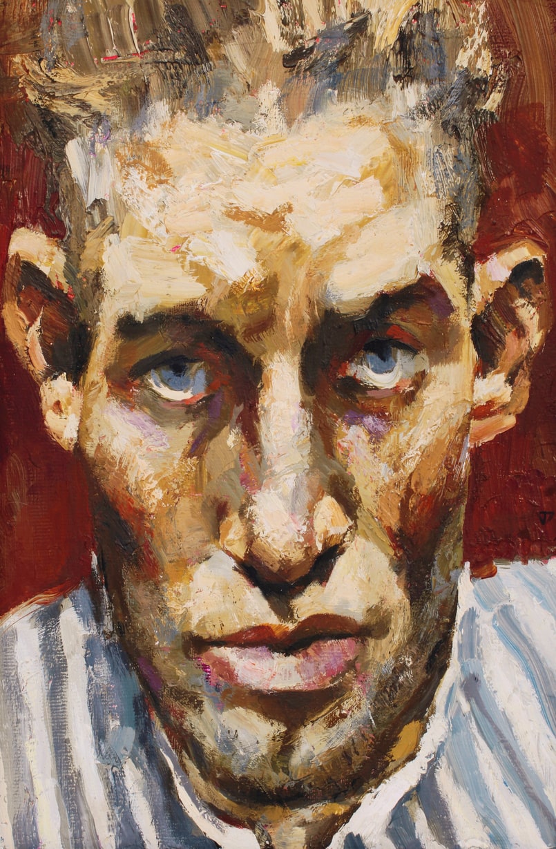 Victor Teslaru, The Blinds Thief, 2024, oil on canvas.