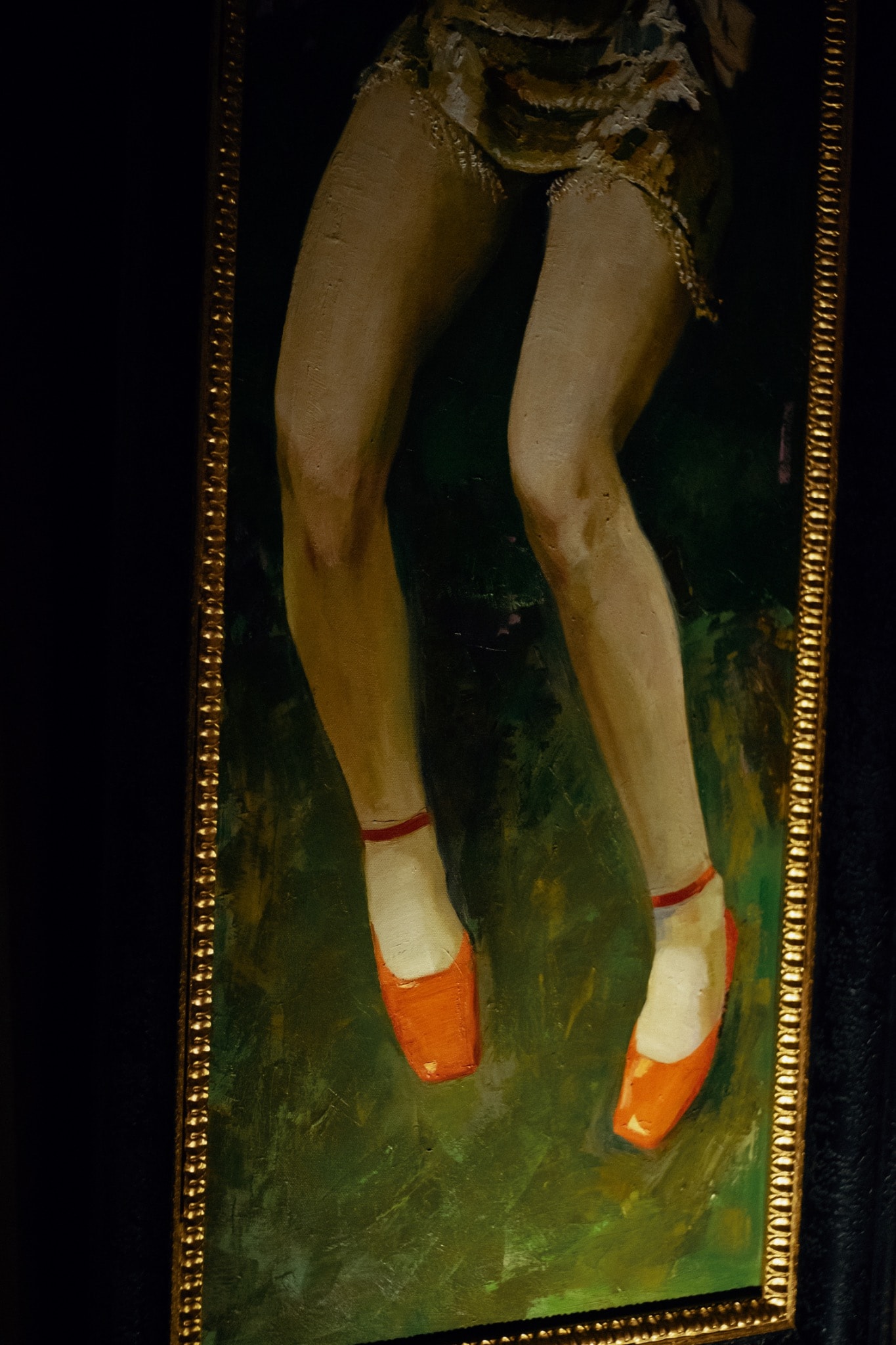 Detail of the installation of Nudes, Bucharest, 2022.